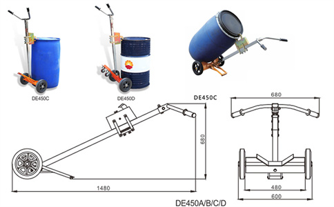 哈爾濱手推200公斤油桶搬運車-沈陽興隆瑞